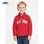 Old Navy 男幼童 徽标抓绒半开拉链卫衣775476 老海军W
