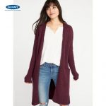Old Navy 女装 休闲风格无扣开襟长款开衫774213 老海军W
