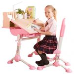 心家宜 NEW升级儿童手摇机械升降学习桌椅套装 76cm儿童学习桌 M_300 两色可选