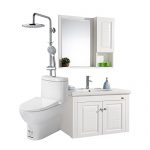 ARROW箭牌卫浴 总裁套装欧式实木浴室柜虹吸马桶雨神花洒套装AE2502+AB1116LD-A+AE3309S