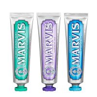 Marvis玛尔斯 牙膏组合套装 75ml*3(紫色茉莉，蓝色海洋，绿色经典)