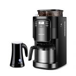 Morphyrichards摩飞 MR1028全自动磨豆家用办公咖啡机 双层保温咖啡壶 豆粉两用+MR2177 冷热双用电动打奶泡机