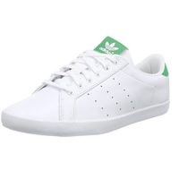 Adidas Originals阿迪达斯三叶草 女士小白鞋 MISS STAN W M19536 白色绿尾