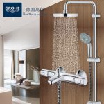 GROHE高仪 德国进口 智能恒温淋浴花洒套装 卫浴淋雨沐浴恒温混水阀 + 普利斯天德恒温龙头