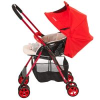 康贝(Combi)婴儿推车好舒Ⅲ 轻量双向婴儿车宝宝车高景观婴儿推车避震手推车清凉透气 热情红724257
