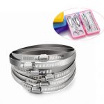 Lowent沃文特 304不锈钢卡箍喉箍抱箍快装煤气管卡扣消防水管管夹管卡固定卡子 6-12mm 三只