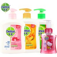 Dettol滴露 儿童宝宝家用洗手液 4瓶 共1750ml 家庭量贩组合