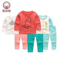 Yobeyi优贝宜 儿童保暖内衣套装加绒厚 男童女童冬季宝宝卡通套装童装 *2件