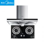 Midea美的 DT328+Q213B 欧式顶吸大吸力吸抽油烟机燃气灶具套餐烟灶套装