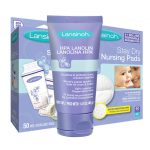 Lansinoh兰思诺 进口羊毛脂乳头霜40g+防溢乳垫60片+储奶袋50片