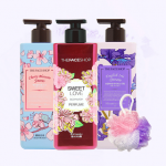 The Face Shop菲诗小铺 女士香水沐浴露套装500ml*3瓶 持久留香 滋润保湿
