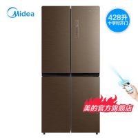 Midea美的 BCD-428WTPZM(E)十字对开门电冰箱变频风冷无霜四门