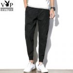 PLAYBOY花花公子 薄款修身小脚运动裤秋季男士九分休闲裤哈伦裤潮流男裤子 多款可选