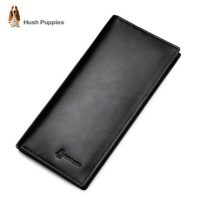 美国Hush Puppies暇步士 男士钱包真皮长款钱夹头层纯牛皮商务皮夹子男青年 多色