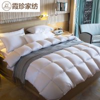 霞珍 羽绒被95%白鹅绒静音被芯加厚保暖被子冬被100支纯棉羽绒冬被 200*230cm