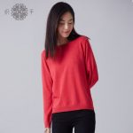 织乎 2017秋冬新款羊毛衫修身纯色打底衫简约圆领套头衫绒毛衣女针织衫 多色可选