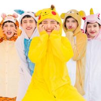 HAREECISU韩苏 卡通连体睡衣动物可爱恐龙皮卡丘男秋冬珊瑚绒睡衣女冬法兰绒加厚 多款可选