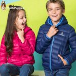 Hush Puppies暇步士 童装男童2017新款秋装轻薄羽绒服中大童女连帽儿童羽绒服 多色可选