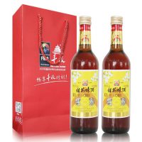 丰收 桂花陈酒 15度桂花陈酿红葡萄甜酒 500ml*2瓶