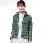 yaloo雅鹿 修身轻薄舒适羽绒服 2017新款立领简约短款休闲冬装外套女装