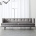 Message思捷家居 N860 北欧简约布艺沙发现代中小户型客厅设计师沙发休闲组合家具 三人位