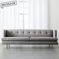 Message思捷家居 N860 北欧简约布艺沙发现代中小户型客厅设计师沙发休闲组合家具 三人位