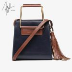 AJOY SAHU 2017小方包单肩斜挎手提女士真皮包包时尚撞色女包A