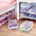 纳美嘉 b2241 鞋子储物箱收纳箱任意叠加透明收纳盒整理箱 20只装