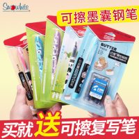 Snowhite白雪 小学生钢笔套装 钢笔5支装+送40支墨囊 可擦可换墨囊三年级小学生用套装儿童卡通书写练字