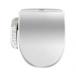 Panasonic松下 智能马桶盖洁身器 电子坐便盖板加热冲洗烘干除臭全功能智能盖板1130RCWS短款