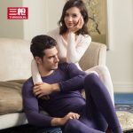 THREEGUN三枪 保暖内衣男女士纯棉薄款秋冬季圆领棉毛衫裤全棉秋衣秋裤套装 多款可选