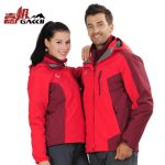 Gakkii 户外冲锋衣秋冬情侣款加厚抓绒防风保暖登山服 2件套