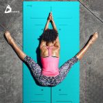 DMASUN迪玛森 tpe瑜伽垫加宽80加厚加长初学者男女健身防滑瑜珈垫三件套 多色可选