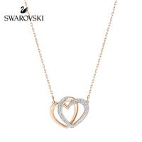 Swarovski施华洛世奇 双心形项链爱心吊坠 时尚锁骨链女配饰 女友礼物