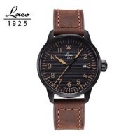 LACO朗坤 861971 德国进口男士原装真皮军表时尚休闲新款手表男石英表腕表 3色可选