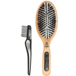 英国kent 梳子大号猪鬃气囊梳+LPC专业清洁刷 英国王室百年御用