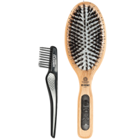 英国kent 梳子大号猪鬃气囊梳+LPC专业清洁刷 英国王室百年御用