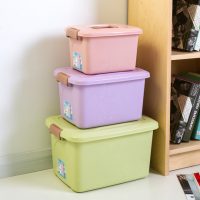 沃之沃 塑料收纳箱储物箱整理箱零食玩具手提箱子衣柜桌面收纳盒 多款可选