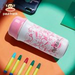 Paul Frank大嘴猴 PFD002 保温杯女可爱便携不锈钢杯子时尚情侣水杯创意学生男 400ml 送杯刷 多色可选