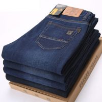 NIANJEEP吉普盾 2017新款牛仔裤男秋冬季厚款直筒青年男裤男士宽松裤子 多色可选