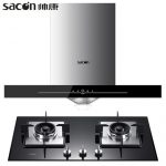 Sacon帅康 T8017+58B 抽油烟机燃气灶套餐顶吸式大吸力烟灶套装壁挂式 送烤箱
