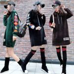 兰缇娅 金丝绒套头薄款卫衣女秋冬韩版外套百搭宽松加厚长袖毛毛绒连衣裙 多色可选