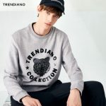 Trendiano 虎头字母棉质套头卫衣3JC304805P 三色可选