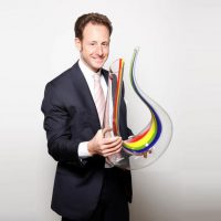 全球仅50把！奥地利RIEDEL醴铎 手工Amadeo彩虹竖琴限量版收藏级醒酒器