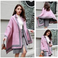 巾彩纷呈 围巾女冬季加厚韩版长款双面百搭学生羊绒披肩两用情侣男士围脖 多款可选