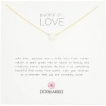 Dogeared "Pearls of . . . Love" “珍珠系列之爱” 金 8毫米天然淡水珍珠 女士项链 18"(约45.7厘米) 全手工打造