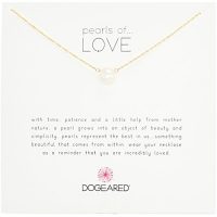 Dogeared "Pearls of . . . Love" “珍珠系列之爱” 金 8毫米天然淡水珍珠 女士项链 18"(约45.7厘米) 全手工打造