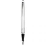 Pilot百乐 MR动物系列钢笔 哑光白色与白色虎纹图案 中性笔尖 黑色墨水(91134)