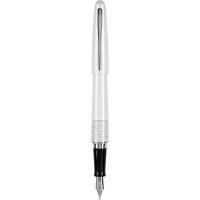 Pilot百乐 MR动物系列钢笔 哑光白色与白色虎纹图案 中性笔尖 黑色墨水(91134)