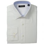 白菜价!Nautica 男式纯棉白色衬衫